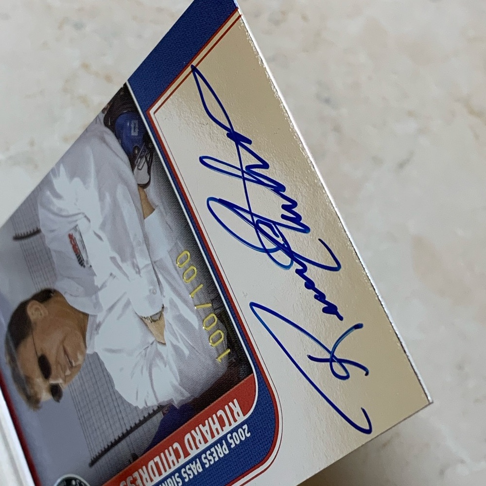 Press Pass Authentics Racing Card - Picture 3 of 4